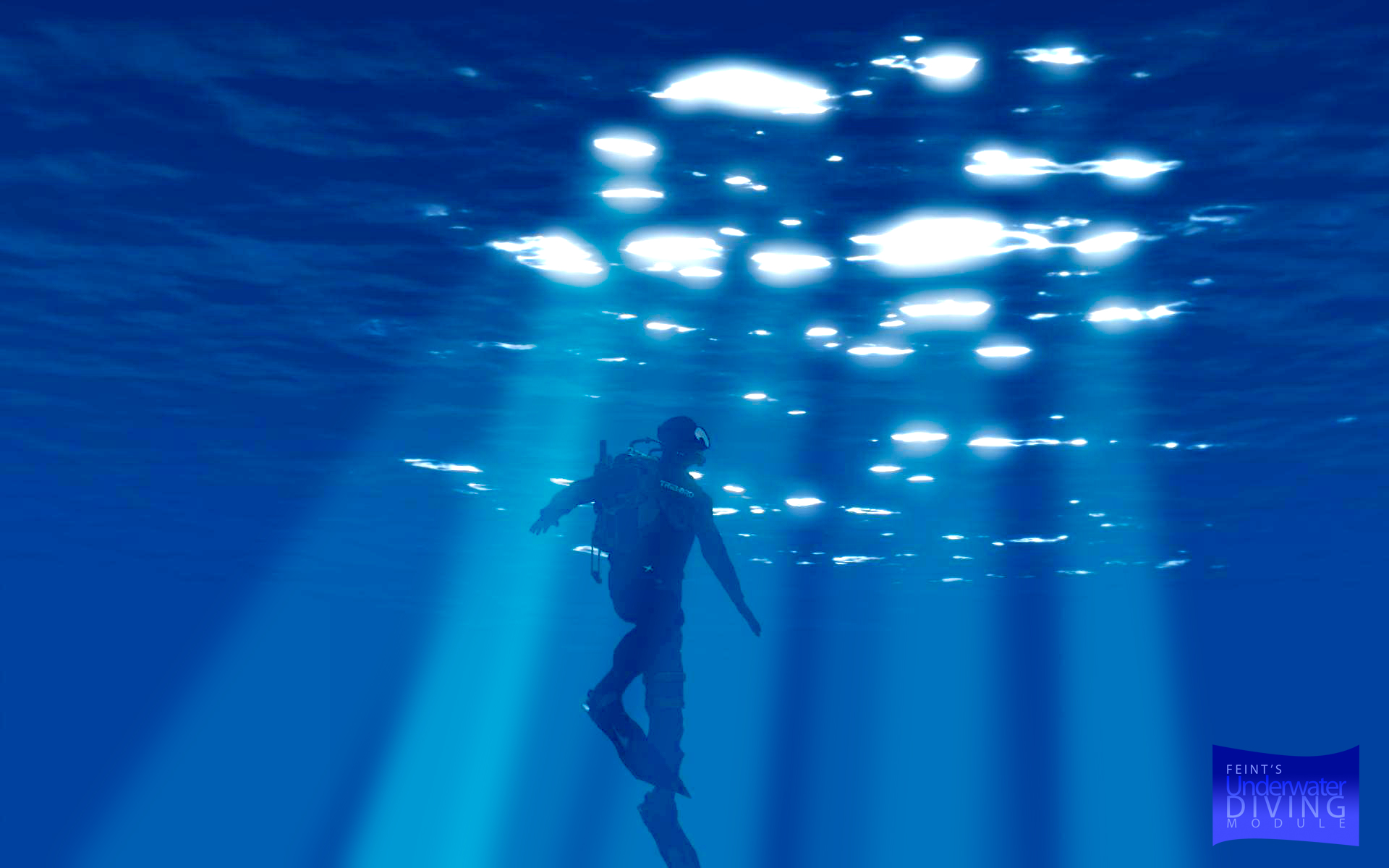 Rays of light under water wallpaper | Wallpaper Wide HD